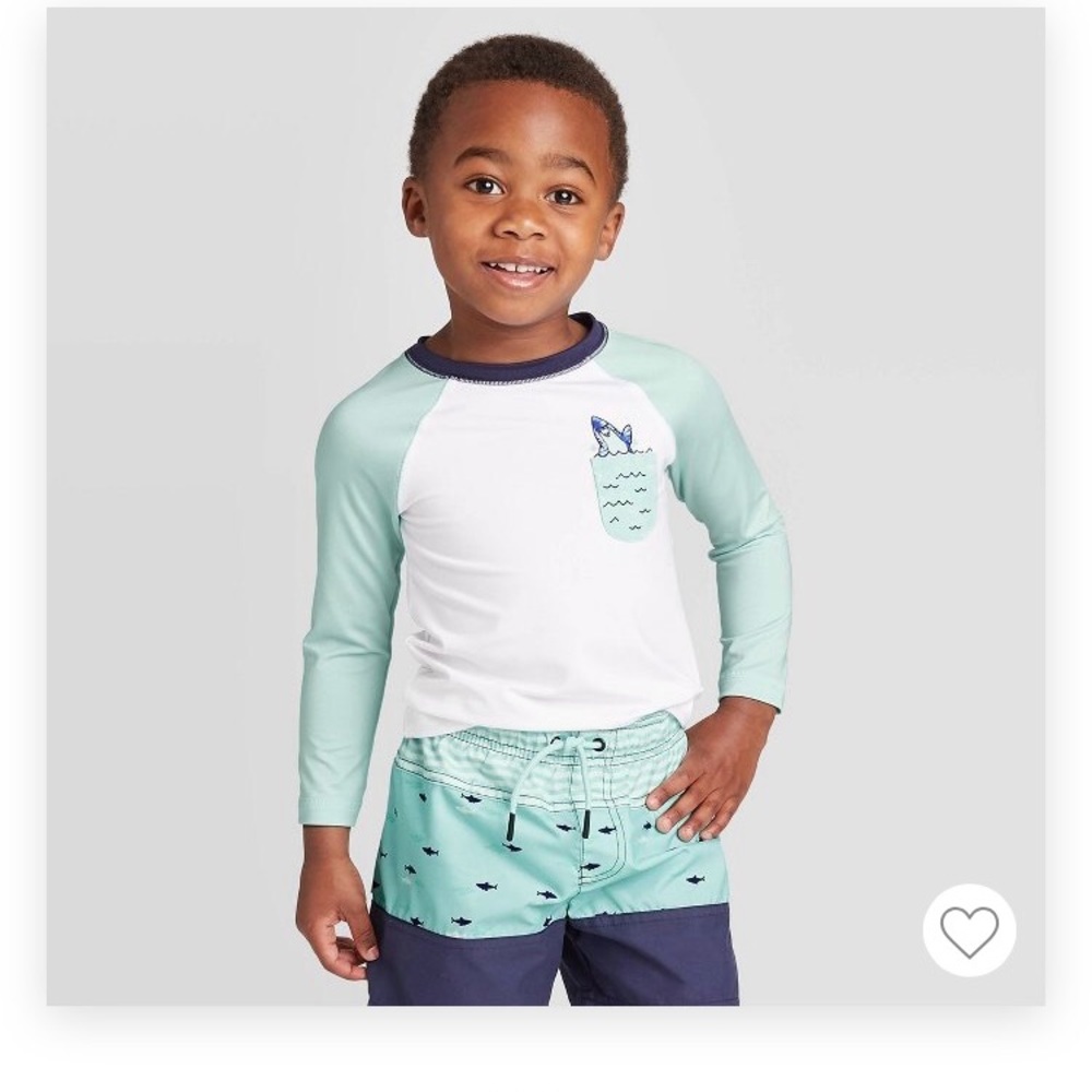 NWT Cat & Jack long sleeved rash guard 2T & 3T